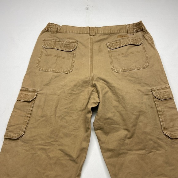 Cabela's Trail Hiker Cargo Pants Mens 38 X 30 Brown Pockets Straight Leg Zip Fly - Picture 14 of 16